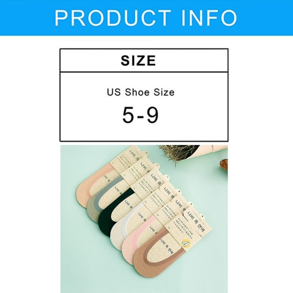 6 Pairs of Womens Low Cut Invisible Silk Socks - Picture 8 of 8